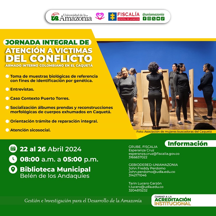 Jornada de atención integral a Victimas - Universidad de la Amazonia