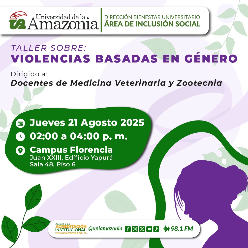 Taller de violencias basadas en género - Universidad de la Amazonia