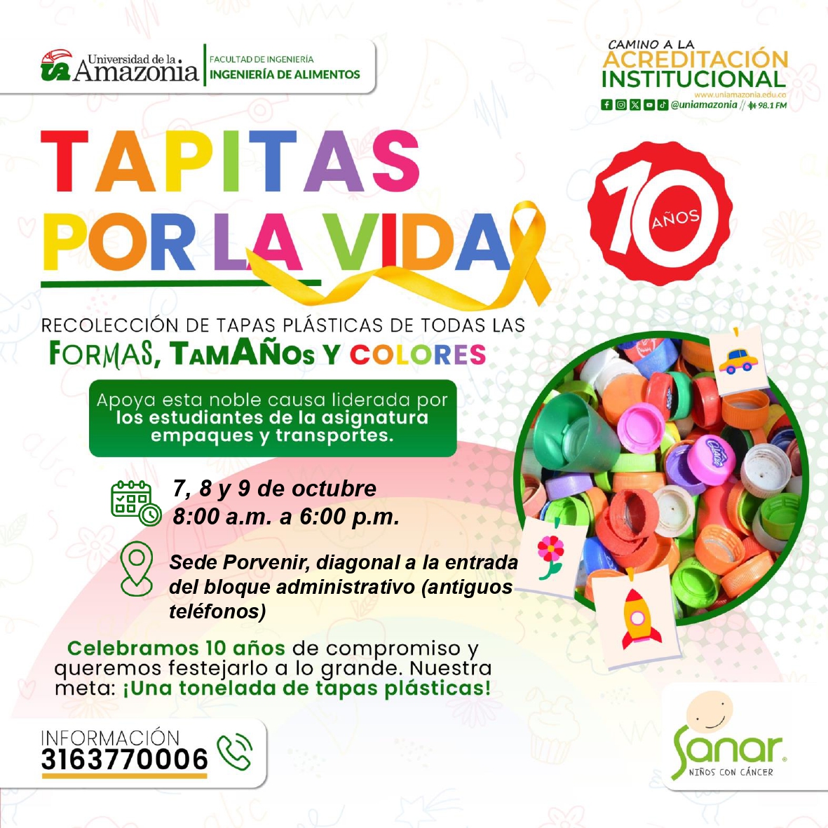 Tapitas por la vida