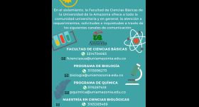 Canales de Atención Facultad de Ciencias Básicas