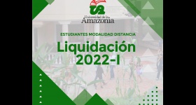 Liquidación para el periodo 2022-1  Estudiantes modalidad distancia