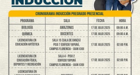 Cronograma jornada de inducción