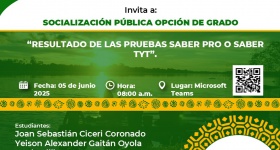 Socialización pública opción de grado